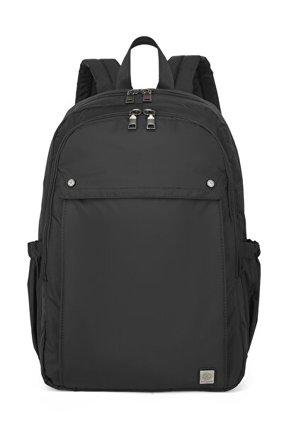 Hüvendo Smart Waterproof Double Compartment Large Size Middle and High School Backpack Black