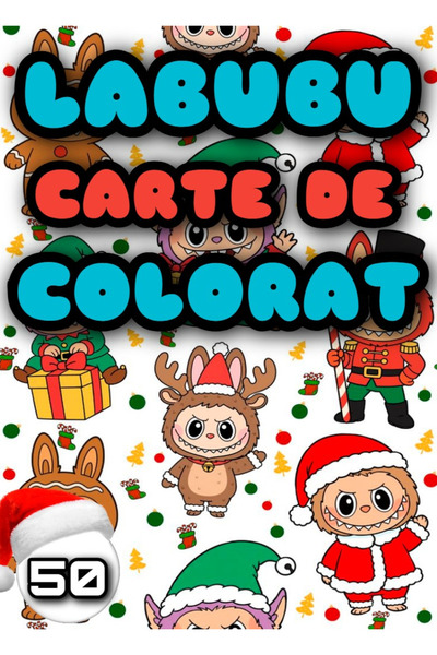 Disney LABUBU - CHRISTMAS COLORING BOOK - 50 ILLUSTRATIONS