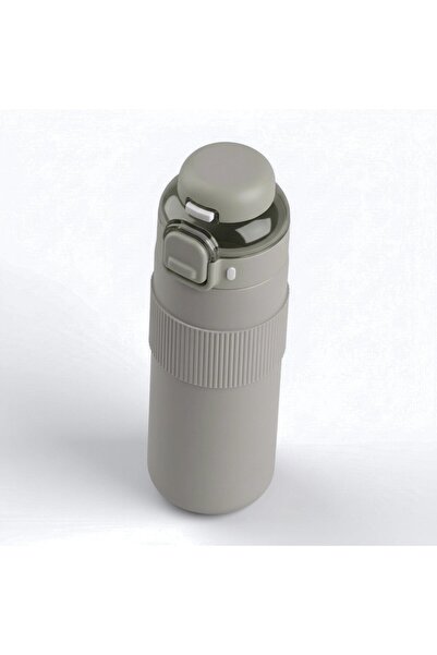 Kale Termos Paslanmaz Çelik Termos 700 ml-Tektuşla Açılır Çift Kullanımlı Kapak