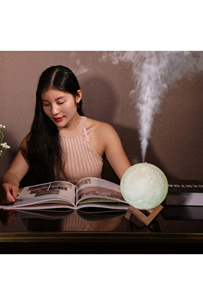 HOZRO Moon Aromatherapy Diffuser – Moon-shaped Humidifier Lamp with LED Lighting