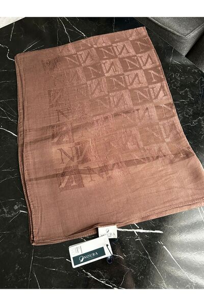 HAREM SCARF Noura Scarf Diamond Pamira Şal Koyu Vizon
