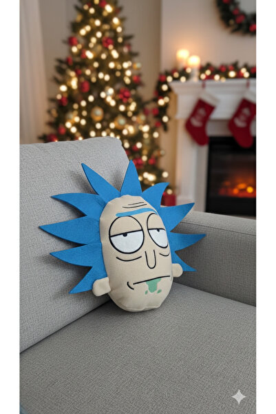 Yada Baby Komik Rick Karakter Peluş Yastık – Dekoratif Eğlenceli Tasarım