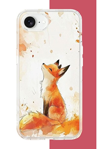 Iphone 16e Compatible Fox UV Printed Silicone Case