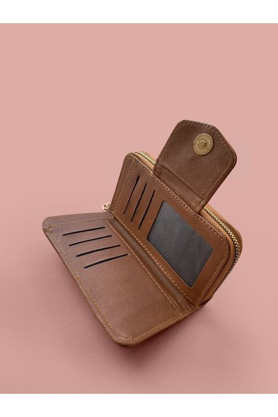westbag Kadın Süet Çok Bölmeli Cüzdan Kutulu Hediyelik