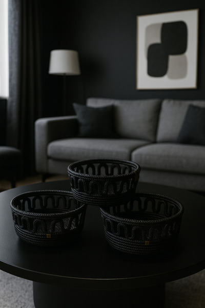 Ahs Tasarım Διακοσμητικό καλάθι με τιρικότσου 3, lü