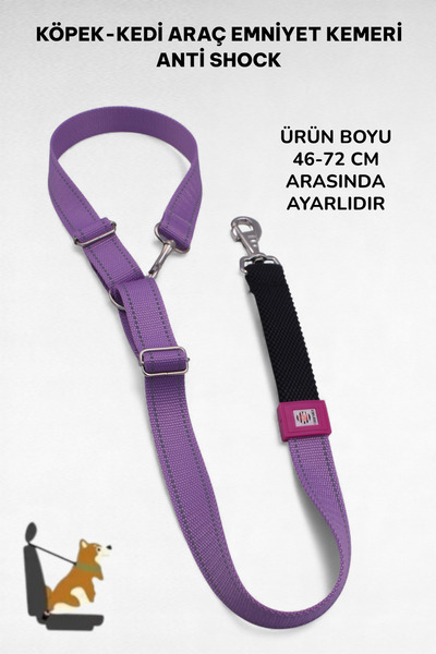 CARAMELOS Evcil Hayvan Araç Emniyet Kemeri Köpek Emniyet Kemeri Araba Oto Aks...