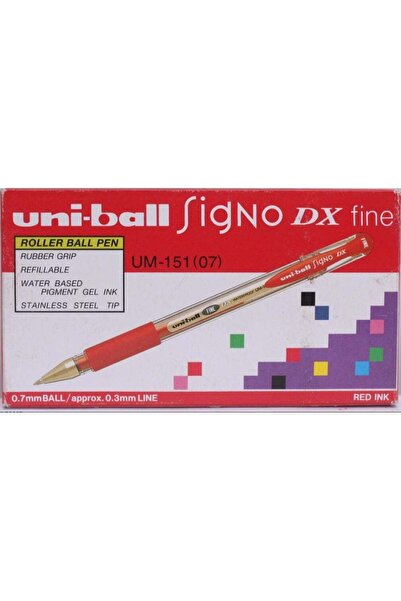 UNİ-BALL قلم حبر جاف سيجنو دي إكس 0.7 مم أحمر
