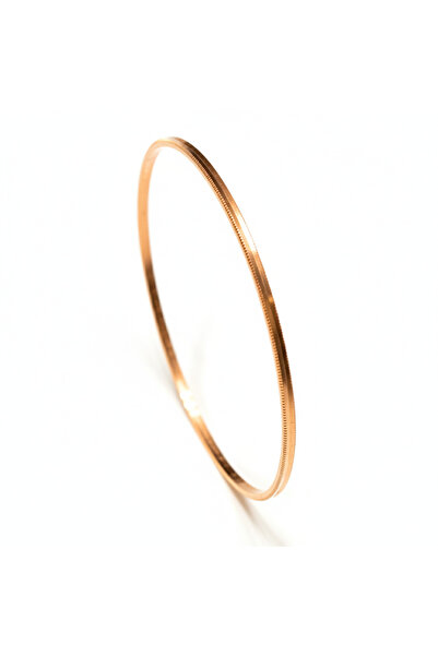 İmza Gümüş & Altın Mücevher Ajda 925 Ayar Gümüş Bilezik Rose Kaplama Tırtık