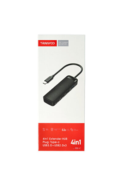 TRANYOO 4 in 1 expansion HUB with Type-C connector HB1-C
