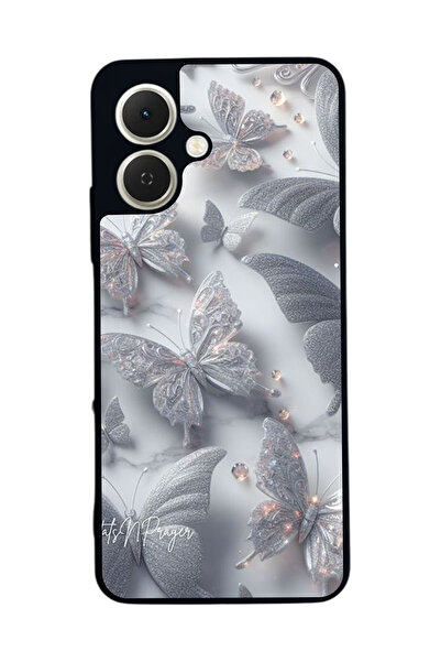 TECNO متوافق مع Spark GO 2 مطبوع ، أسود غير لامع، سيليكون ناعم، واقي، غطاء ممتص للصدمات، حافظة