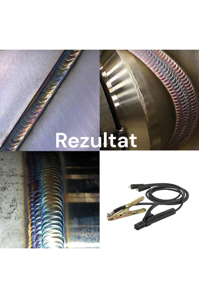 OEM Cabluri folosite la sudura, cleste 300A cu conector 9mm, port electrod si masa, cabluri 25mm,2x3m