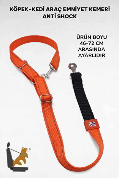 CARAMELOS Evcil Hayvan Araç Emniyet Kemeri Köpek Emniyet Kemeri Araba Oto Aks...