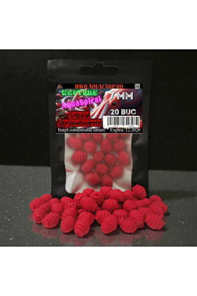 Aqua Wafters AquaSpiral 7mm Καλαμάρι Φράουλα 20 τεμάχια