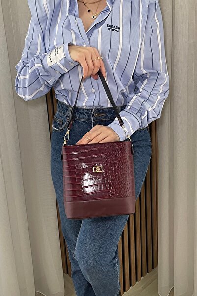 themoiss حقيبة يد وكتف نسائية باللون العنابي - حزام طويل قابل للتعديل، موديل ...