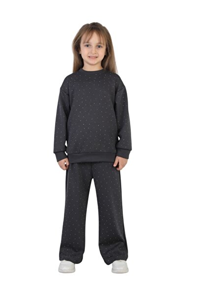 ERDEM KIDS Σετ πιτζάμες για κορίτσια με πέτρες Άνετο και καθημερινό σετ δύο τ...