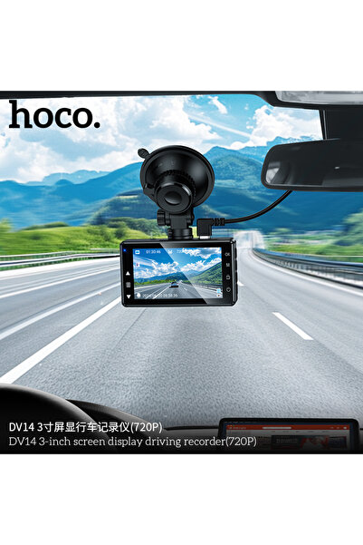 Hoco (DV14) » Camera Video pentru masina, 720MPx, cu LCD HD de 3" » Metall GRAY