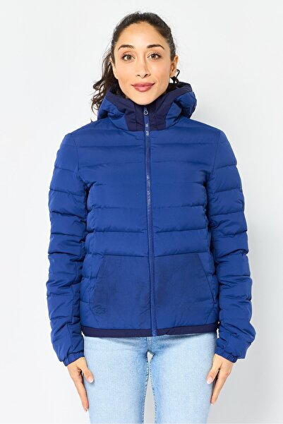 Lacoste Women Quilted Puffer Jacket, Blue