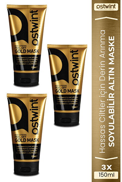 Ostwint Golden Mask Soyulabilir Altın Maske 150 Ml 3 Adet