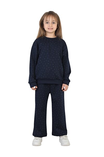 ERDEM KIDS Комплект пижама за момичета с каменен мотив Удобна кройка Комплект...