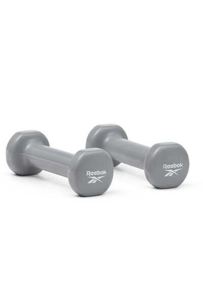 Reebok Fixed Hex Rubber Dumbbells – 1 kg Pair (Quiet, Durable for Home Training/Physio)