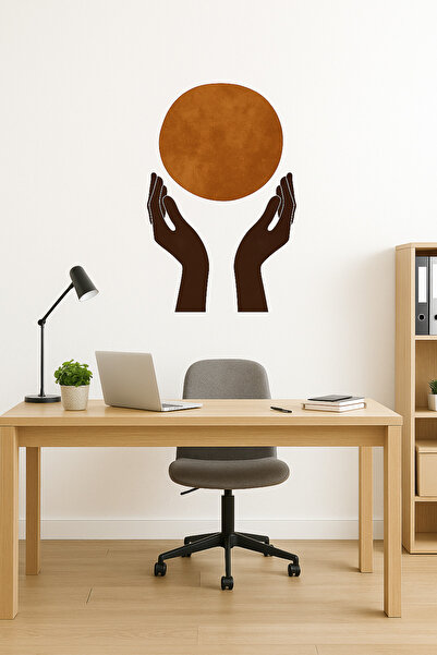 ReklamX Minimalist Office Wall Sticker – Modern Decor Sticker with Hands and ...