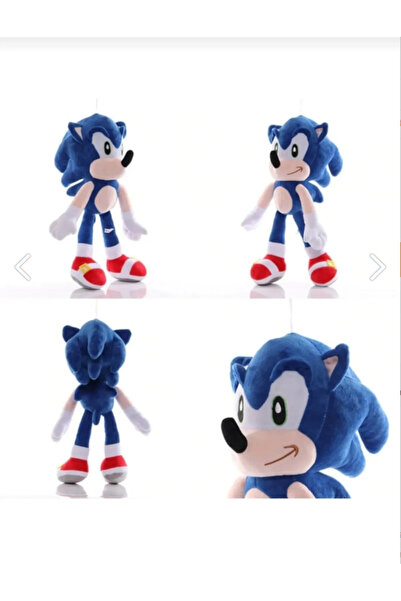Funlas (50 cm ) Mavi Dev Sonic Boom Arkadaşları Büyük Boy Kirpi Sonic Peluş O...