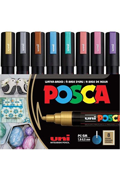 POSCA PC-5M Water Based Permanent Marker Set of 8