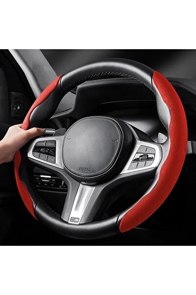 Avex Set 2 ornamente volan finisaj ALCANTARA ROSU, dimensiune universala