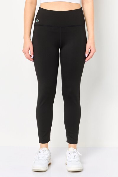 Lacoste Women Tight Fit Outdoor Leggings, Black