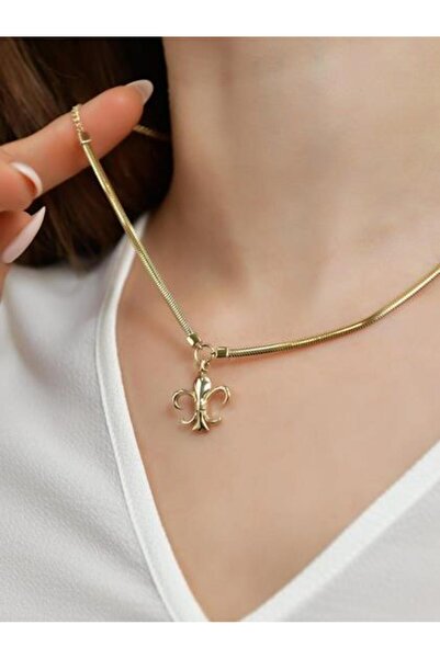 Goldium Jewellery 14 Ayar Altın Zambak Kolye