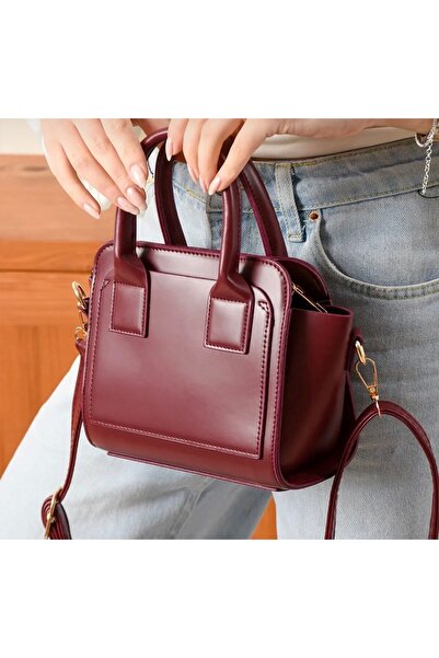 ÖZAR STORE Kadın Yeni Sezon Kutu Model Modern Tasarım El ve Omuz Çantası