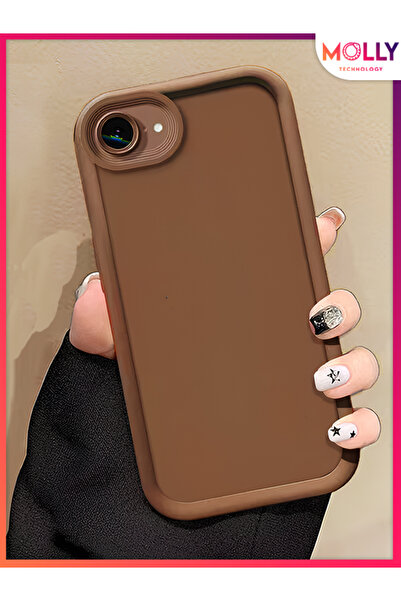 Molly Fallow Brown Edges Thick Pan Silicone Case for iPhone 16E