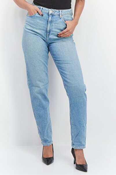 ASOS Women Regular Fit Washed Stretchable Denim Jeans, Blue