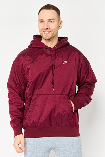 Nike Men Sportswear Fit Long Sleeve Outdoor Hoodie, Maroon
