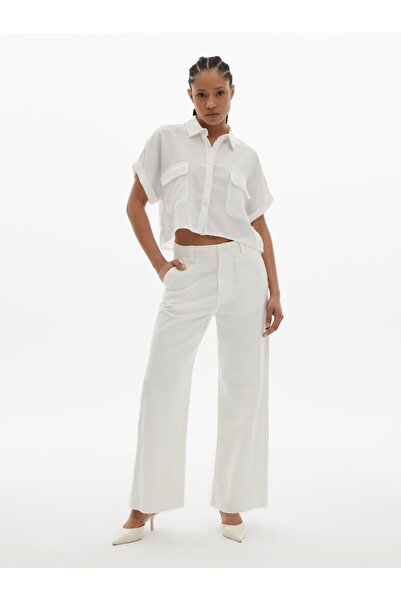 Ltb Wide Leg Relaxed Jean White Pants