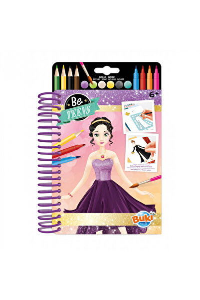 Buki France Set de designer de modă pentru copii - Desenează rochii de seară