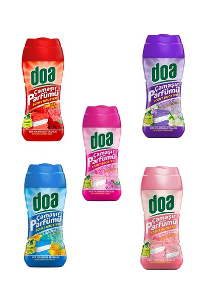 Doa Çamaşır Parfümü Pudra-Amber-Orkide-Lavanta-Lilyum&Lotus 5x210 gr