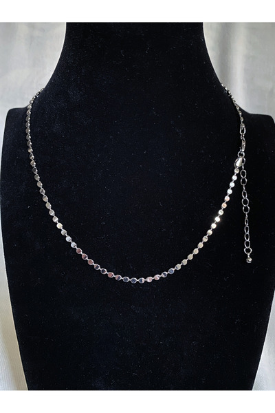 Bade Special Vip Series Crushed Model 40 cm Silver Color Women's Necklace