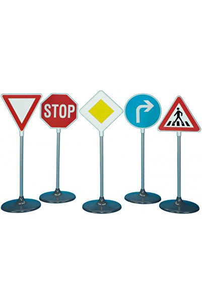Klein Set de 5 indicatoare rutiere pentru copii, înălțime 70 cm