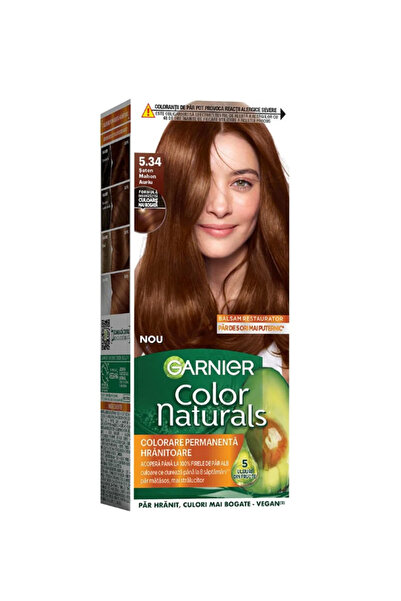 Garnier Color Naturals Hair Dye 5.34 Satin Mahogany Golden 12/box