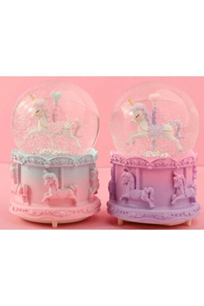 Genel Markalar Litae Trend Orta Boy Işıklı Unicorn Kar Küresi