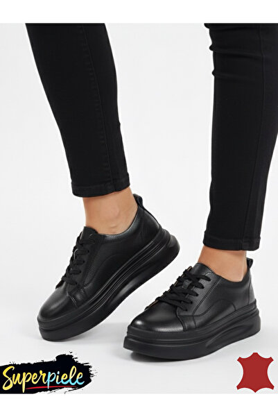 Collection2026 Women's casual leather shoes with laces and round toe