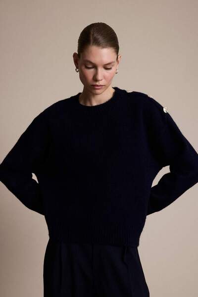DeFacto Oversized Wide Fit Crew Neck Knitwear Sweater G6654Ax25Wn