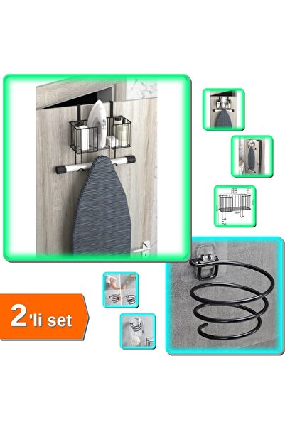 HerEveOyuncak Kapı Arkası Ütü Masası Asma Aparatı + Kolay Montaj Saç Kurutma ...