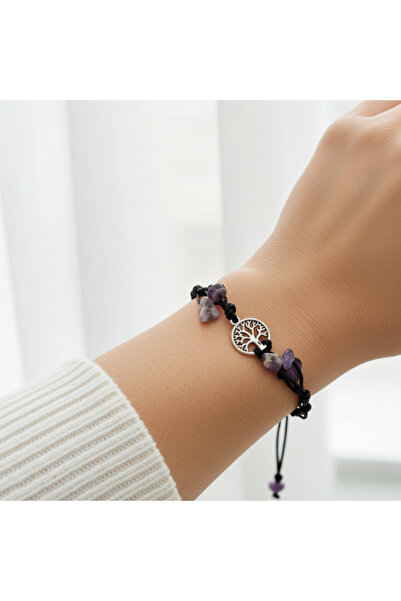 ilisio Bratara handmade Copacul Vietii Ametist