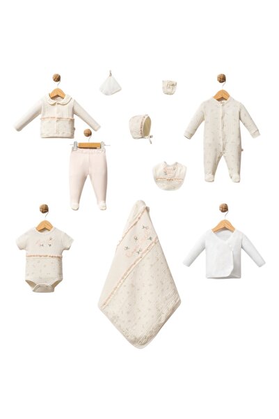 Benbebek %100 ORGANİK OEKO TEX SERTİFİKALI ROSE GIRL 10 PARÇA KUTULU HASTANE ...