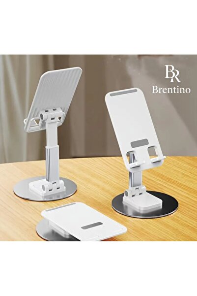 Brentino قابل للطي وقابل لتعديل الارتفاع 360 درجة °   حامل هاتف وتابلت دوار م...