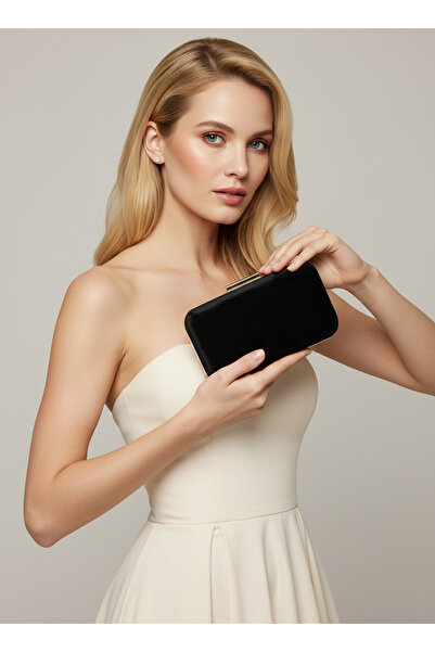 Biçanta Geantă de seară pentru femei din catifea ondulată de lux cu detalii a...