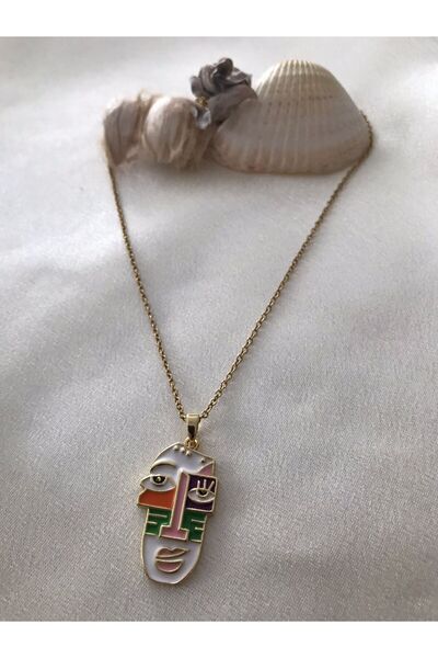 Alışveriş Kasabası Steel necklace with letter figure