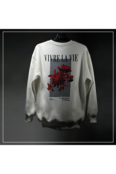 gllacci بلوفر ابيض VIVRE LA VIE